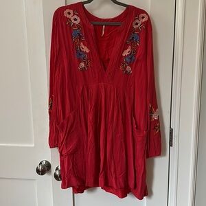 Embroidered Free People Dress